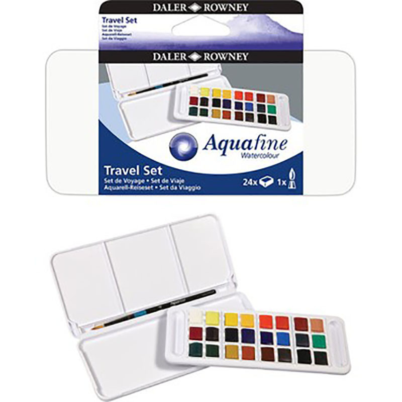 آبرنگ 24 رنگ دالرونی مدل Aquafine