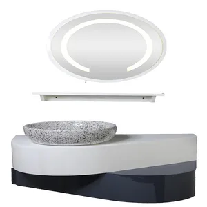 ست کابینت و روشویی مدل LFD 505 به همراه آینه و شلف