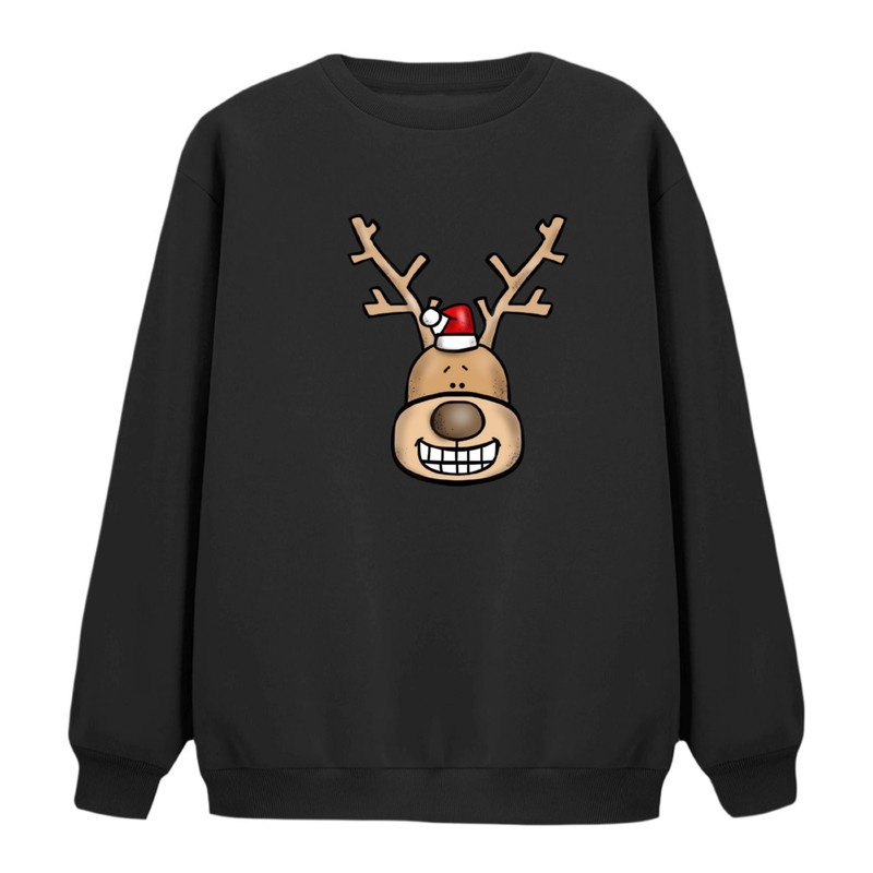 سویشرت زنانه مدل گوزن کریسمس کد 19