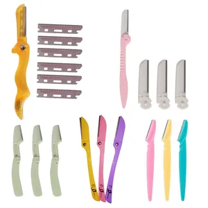 تیغ اصلاح ابرو کد 00333 مجموعه 11 عددی به همراه یدک 9 عددی