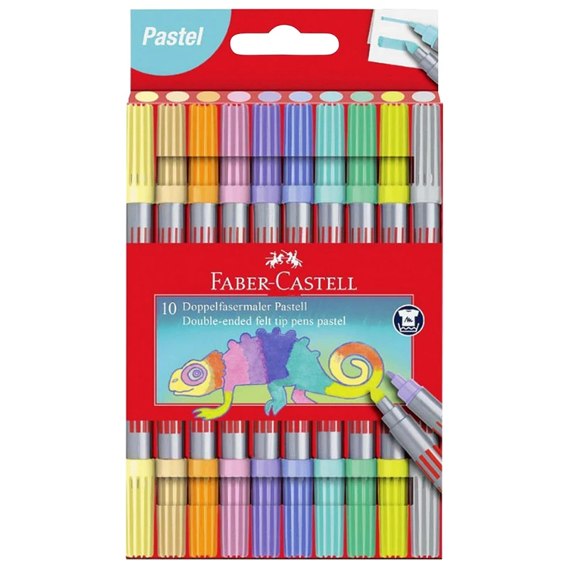 ماژیک علامت گذار فابر کاستل مدل Pastel بسته 10 عددی