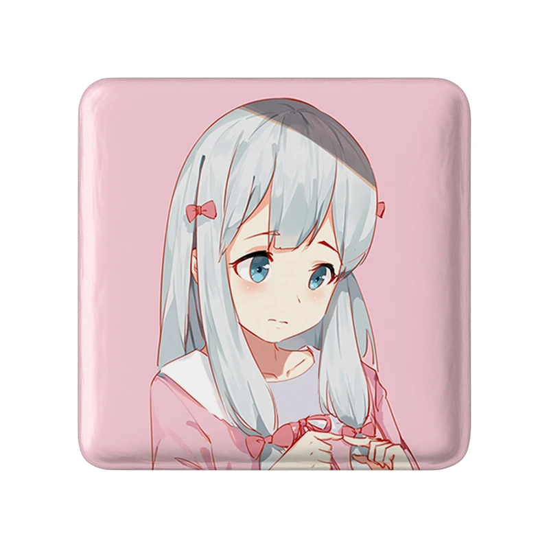 مگنت خندالو طرح ساگیری انیمه ارومانگا سنسی Eromanga Sensei  مدل مربعی کد 22692