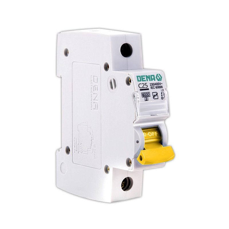 فیوز مینیاتوری تک فاز 25 آمپر دنا الکتریک ایرانیان مدل C25-6KA فیوز مینیاتوری تک فاز 25 آمپر دنا الکتریک ایرانیان مدل C25-6KA