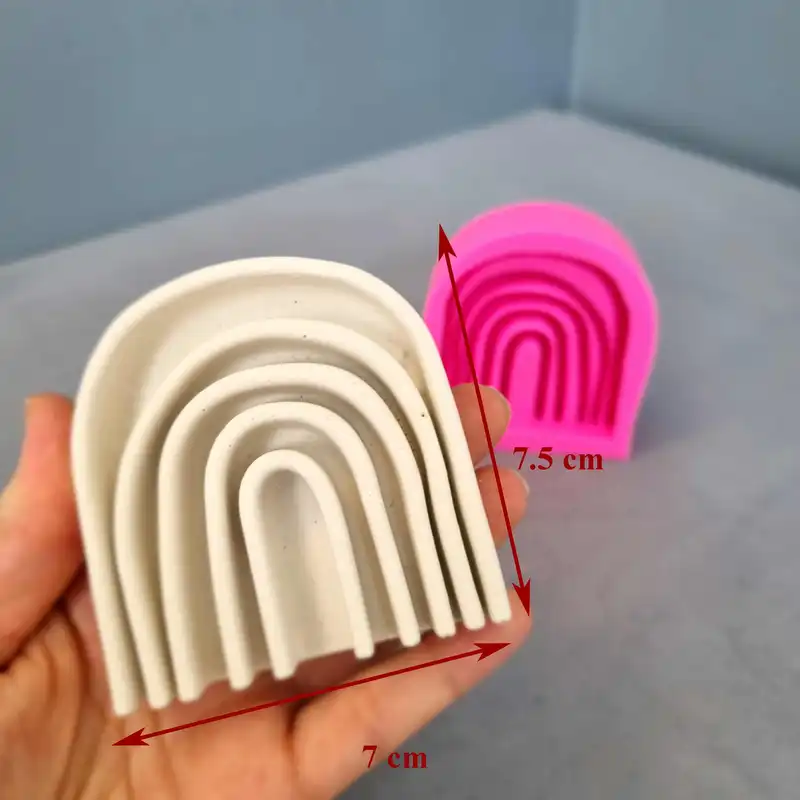 قالب شمع مدل رنگين کمان دفرمه