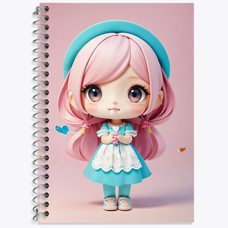 دفتر لغت 50 برگ خندالو طرح دخترانه (Girlish) کد 36868