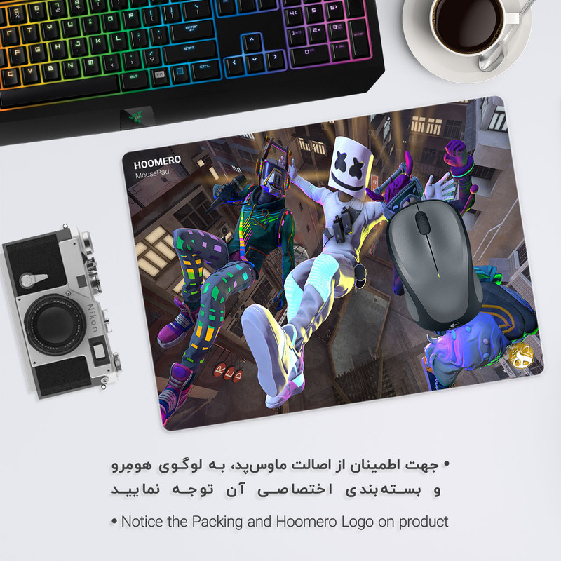 ماوس پد هومرو مدل A4165 طرح بازی Fortnite 1