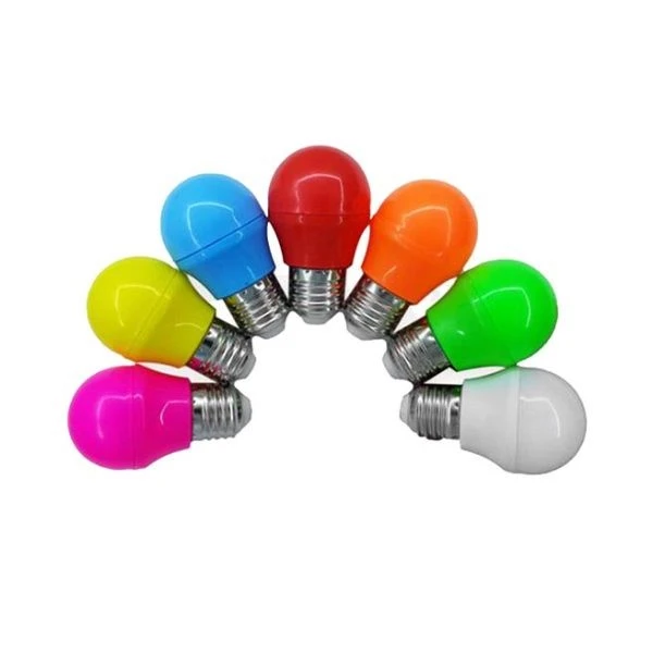 لامپ 3 وات مدل هفت رنگ پایه E27 مجموعه 7 عددی