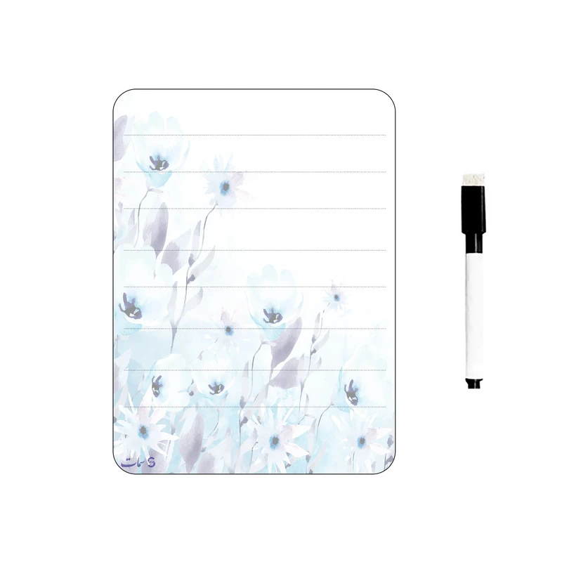 تخته وایت برد سمات مدل رو یخچالی کد 06 سایز 15×20 سانتی متر به همراه ماژیک