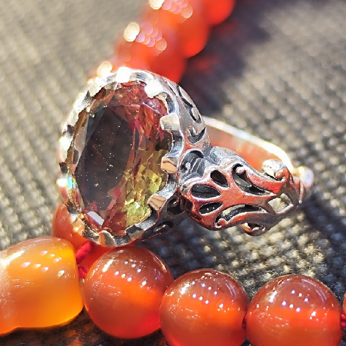 انگشتر نقره مردانه نقره جات بافندگان مدل الکساندریت کد 258 انگشتر نقره مردانه نقره جات بافندگان مدل الکساندریت کد 258