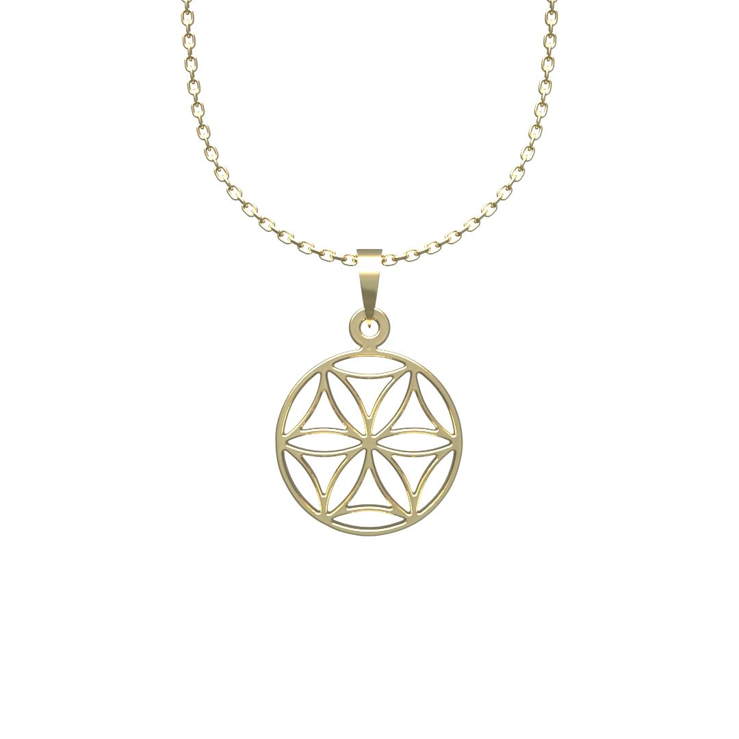 گردنبند طلا 18 عیار زنانه مدوپد مدل ستاره کد OO2-1-1023 - - 7