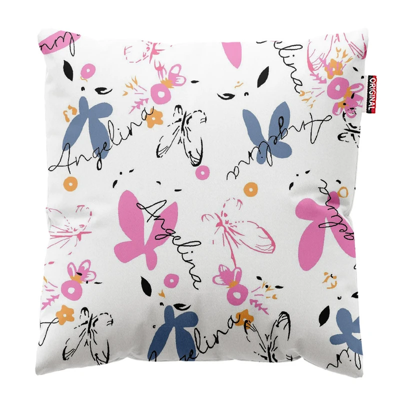   کوسن پاد آفرین طرح پروانه سایز 30*30 سانتی متر کد 1108