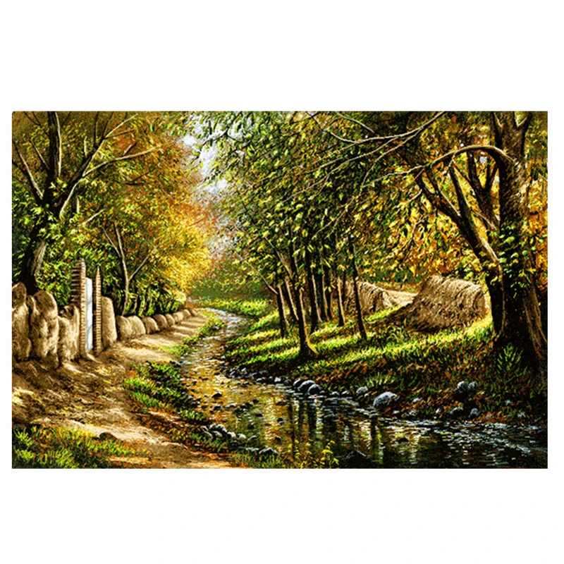 نخ و نقشه تابلوفرش طرح منظره کد 23141