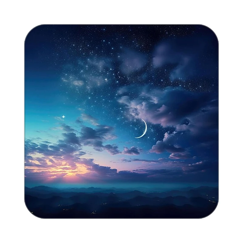 زیر لیوانی کاکتی طرح ماه و ستاره مدل mp53094