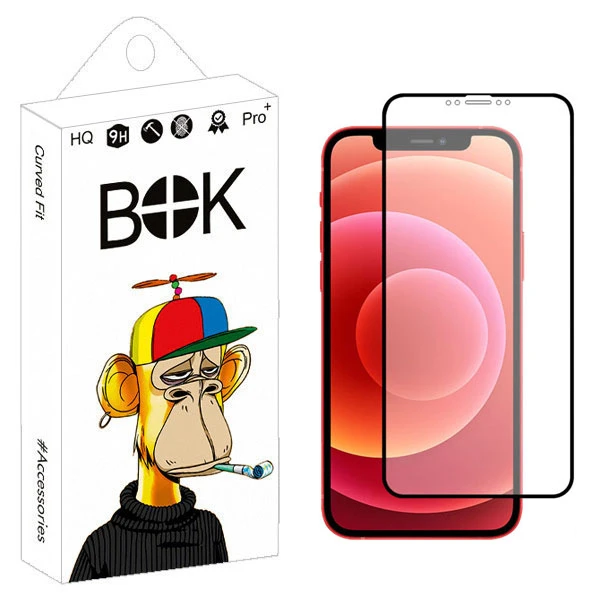 محافظ صفحه نمایش موبایل بوک مدل HD+ مناسب برای گوشی موبایل اپل IPHONE 12promax