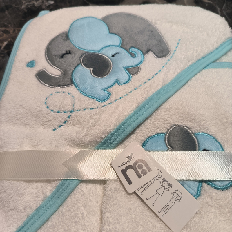 ست حوله نوزادی مادرکر مدل mommy and baby مجموعه 2 عددی