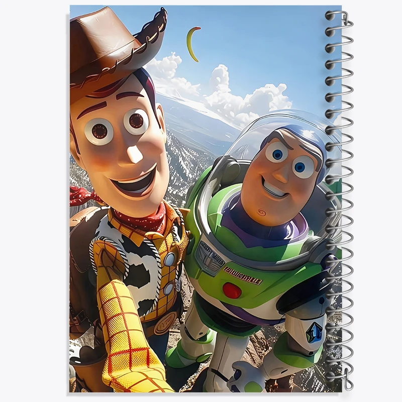 دفتر شطرنجی 50 برگ خندالو طرح داستان اسباب بازی ها (Toy Story) کد F6812