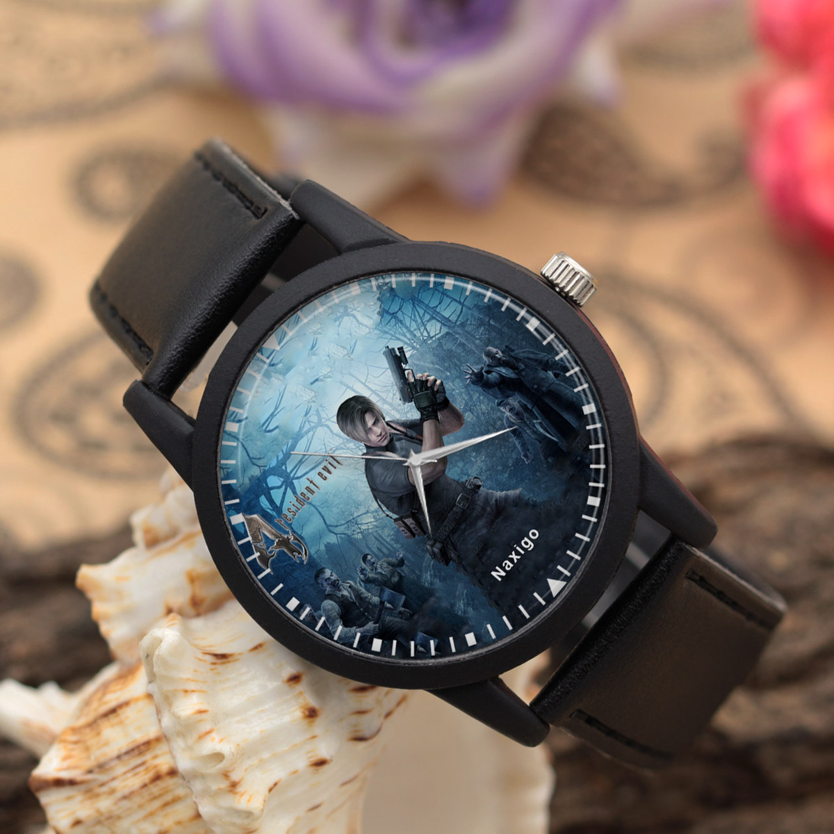 ساعت مچی عقربه ای ناکسیگو مدل Resident Evil کد LF13354 ساعت مچی عقربه ای ناکسیگو مدل Resident Evil کد LF13354