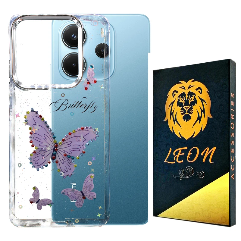 کاور لئون مدل Butterfly مناسب برای گوشی موبایل شیائومی Redmi Note 14 4G