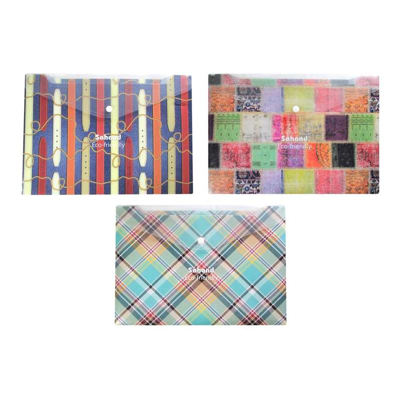 پوشه دکمه دار سهند کد B-33 مجموعه 3 عددی پوشه دکمه دار سهند کد B-33 مجموعه 3 عددی