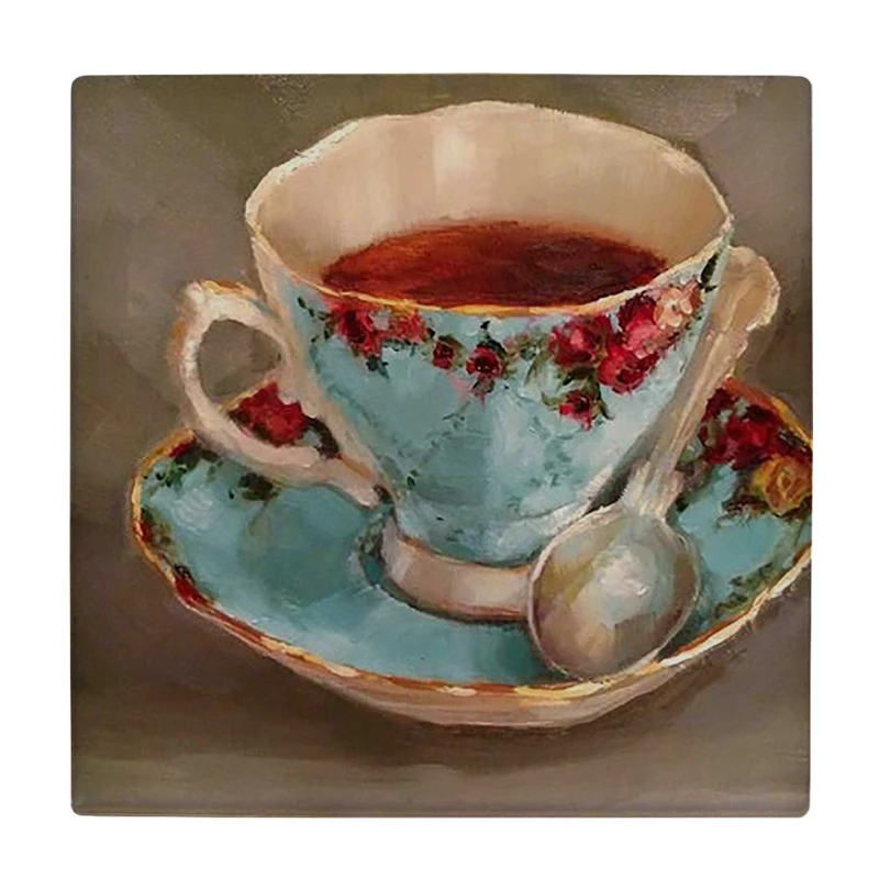  زیر لیوانی  طرح نقاشی فنجان قهوه کد    6085200_5084