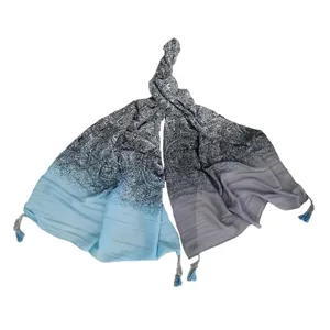 شال زنانه مدل پلیسه ریز منگوله دار