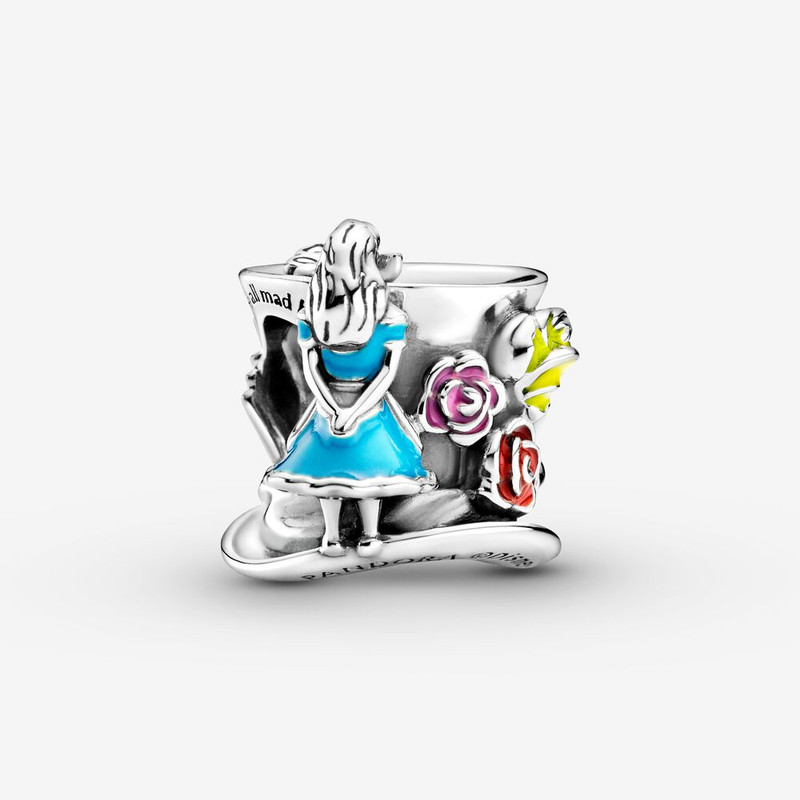 آویز گردنبند نقره زنانه پاندورا مدل Alice in Wonderland