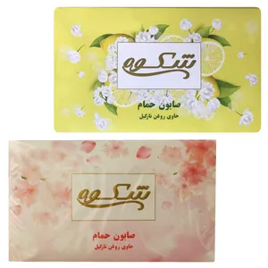 صابون شستشو شکوه مدل روغن نارگیل وزن 125 گرم مجموعه 2 عددی