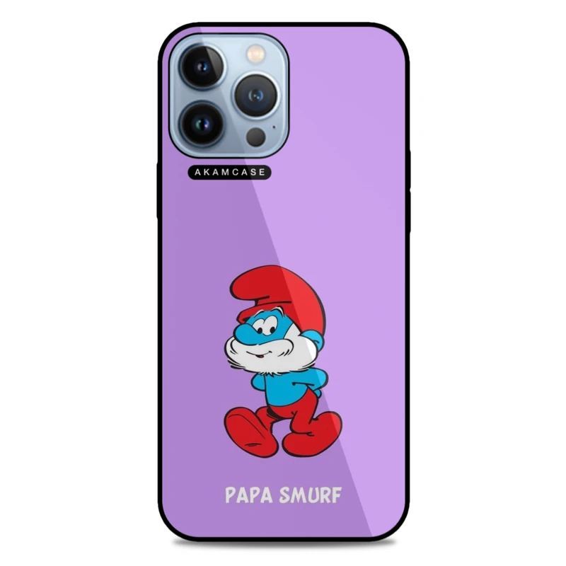 کاور آکام مدل AMC-WA13PROMAX-SMURFS-1 مناسب برای گوشی موبایل اپل iPhone 13 Pro Max