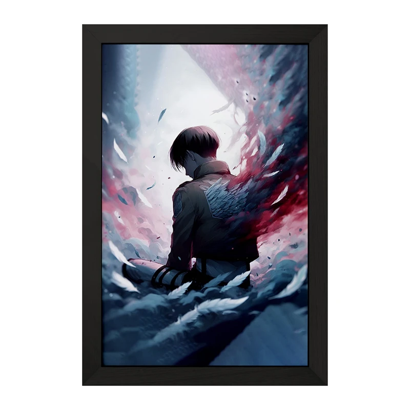 تابلو خندالو مدل لیوای انیمه اتک آن تایتان کد F4746