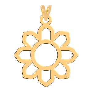 آویز گردنبند طلا 18 عیار زنانه فرشته مدل گل WNL-000263