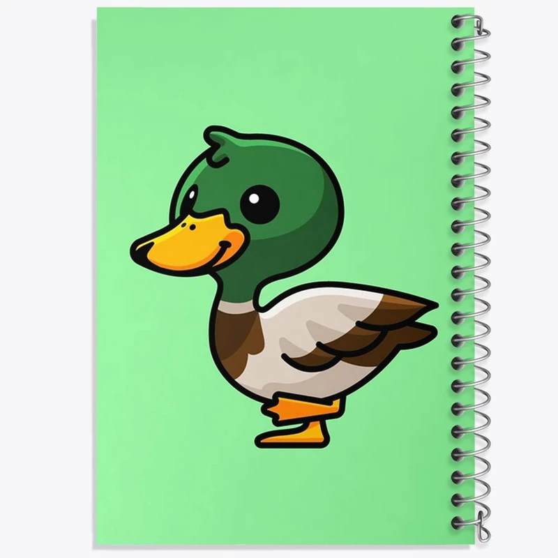 دفتر مشق 50 برگ خندالو مدل حیوانات بامزه جوجه اردک کد 28195