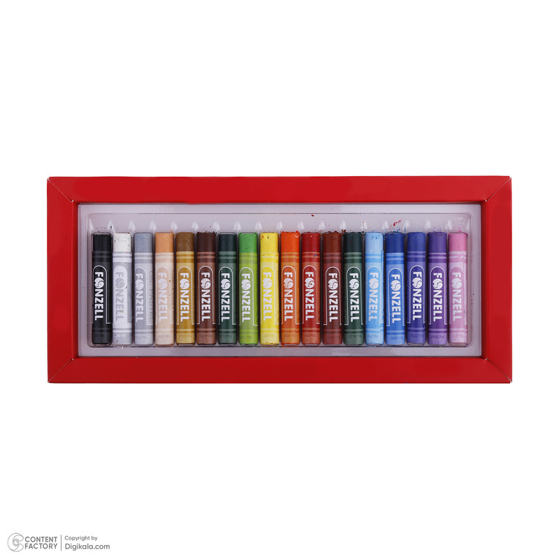 پاستل 18 رنگ فونزل مدل school