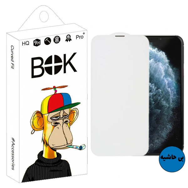 محافظ صفحه نمایش بوک طرح بی حاشیه مدل Silent Port مناسب برای گوشی موبایل اپل Iphone 11 Pro