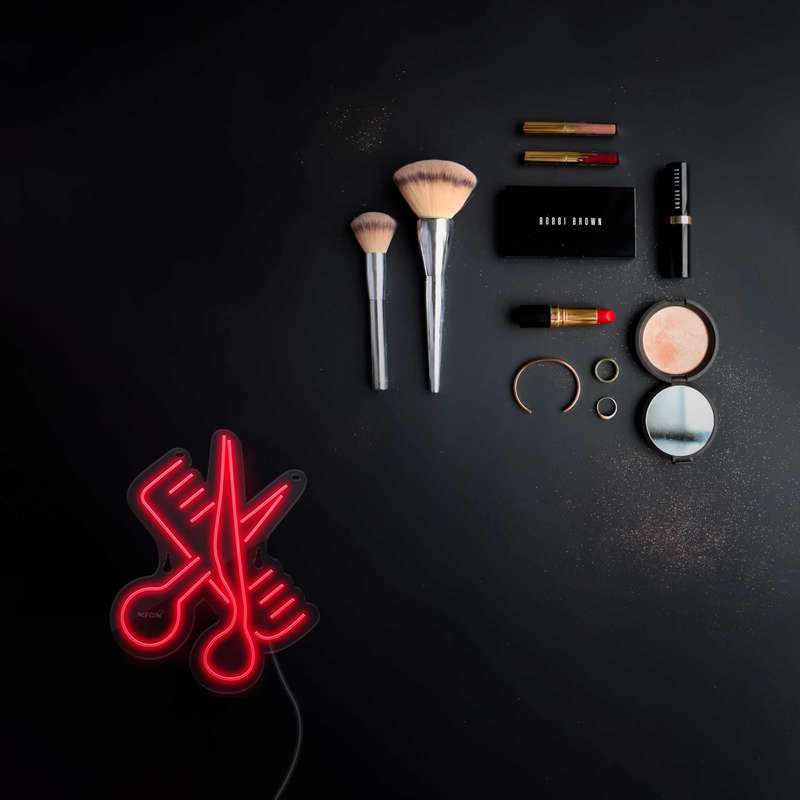 چراغ دیواری نئون دیزاین طرح Barber_RD