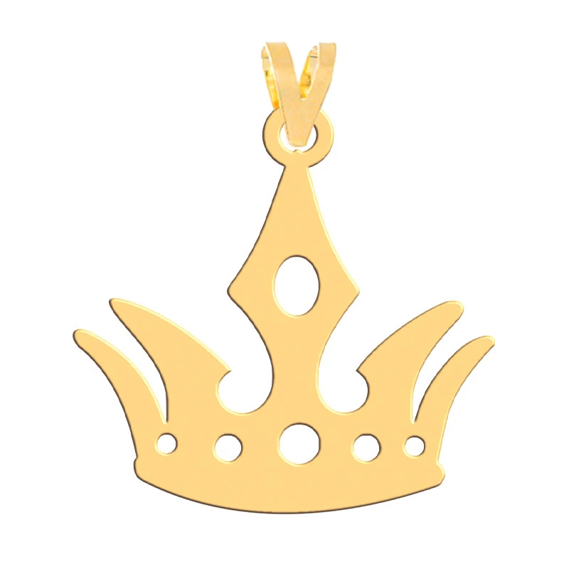 آویز گردنبند طلا 18 عیار زنانه فرشته مدل تاج   WNL-000648