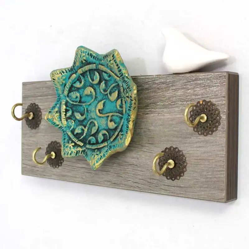 جاکلیدی مدل کاشی اسلیمی و پرنده