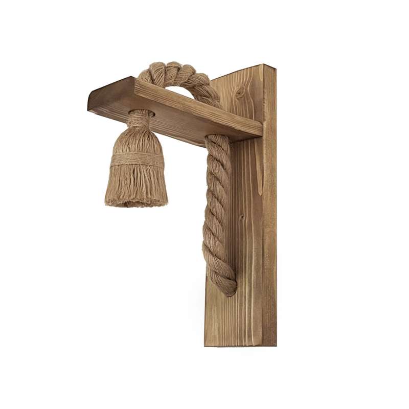 چراغ دیواری مدل چوبی کنفی کد ED004WL