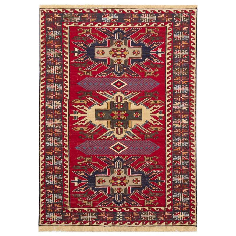 گلیم دستباف ذرع و نیم سی پرشیا کد 151019