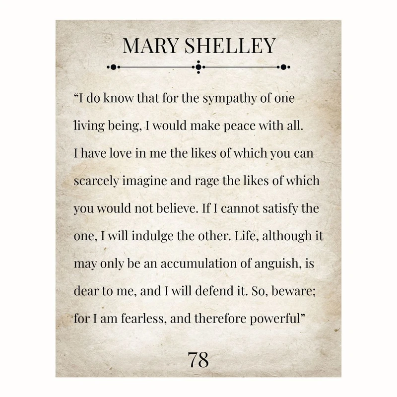 پوستر مدل فرانکنشتین - مری شلی 