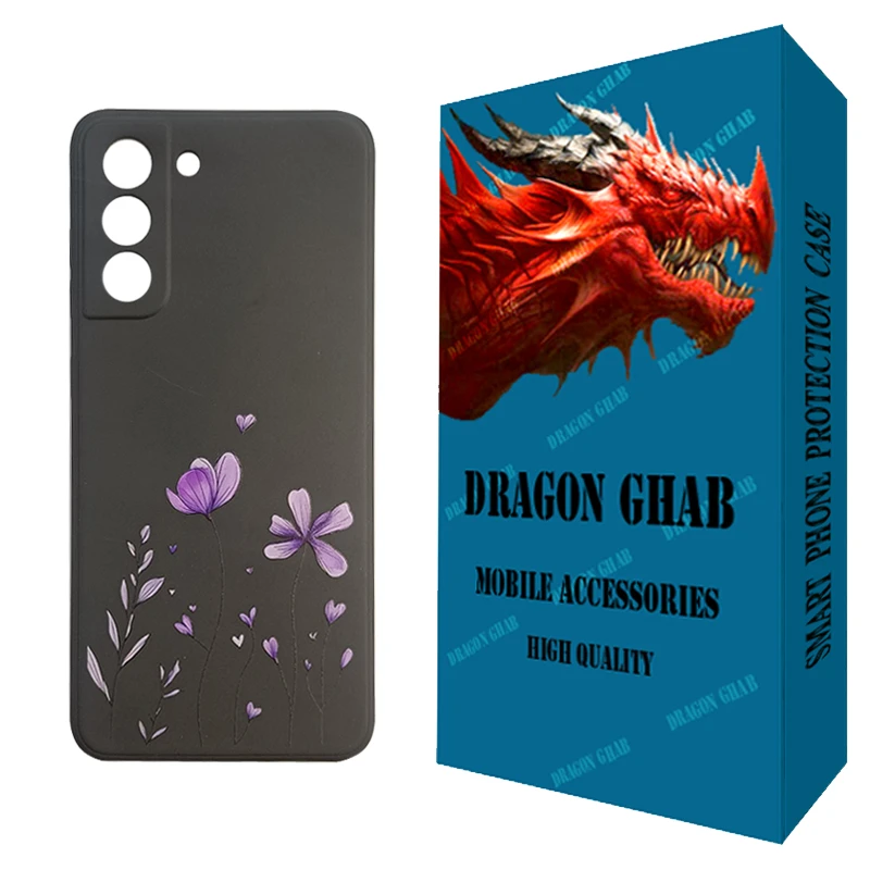 کاور دراگون قاب مدل CHPD طرح Black کد 001 مناسب برای گوشی موبایل سامسونگ Galaxy S21 FE