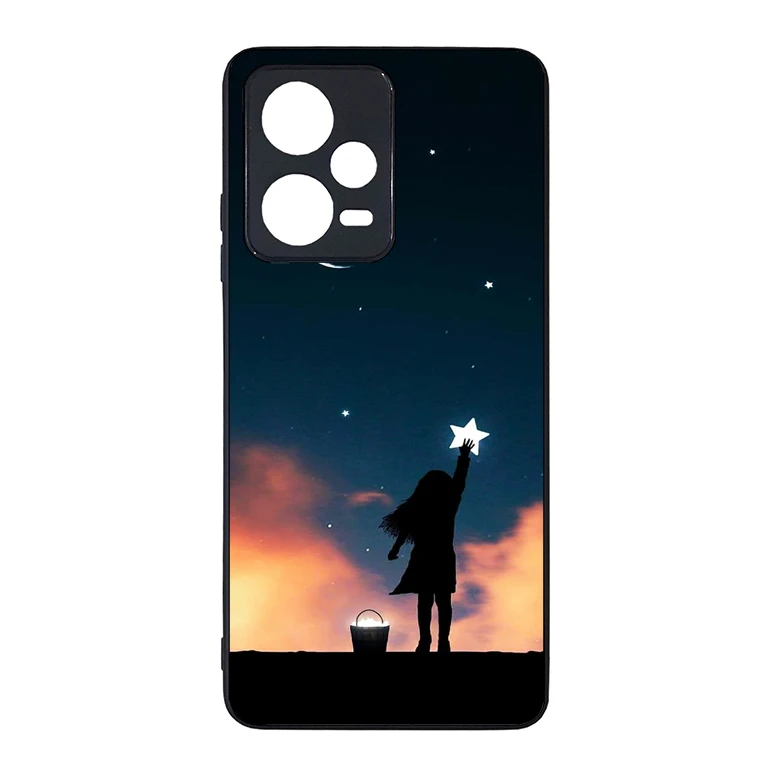 کاور گالری وبفر طرح دختر مناسب برای گوشی موبایل شیائومی redmi note 12 pro 5g