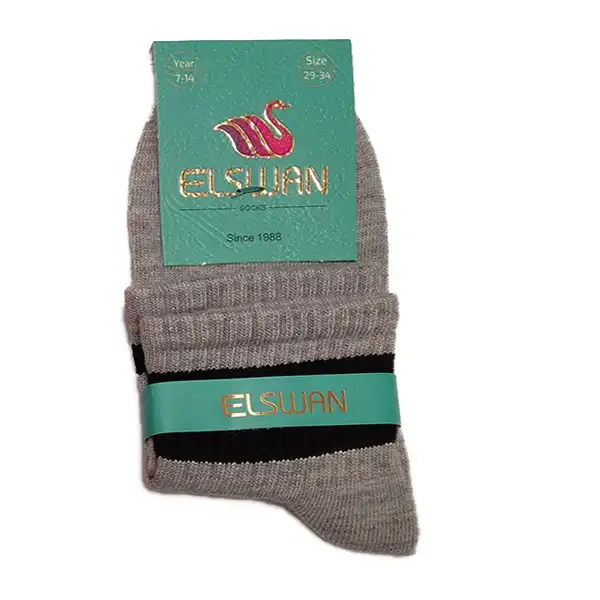 جوراب ساق کوتاه بچگانه ال سون مدل دوخط کد PH487.69