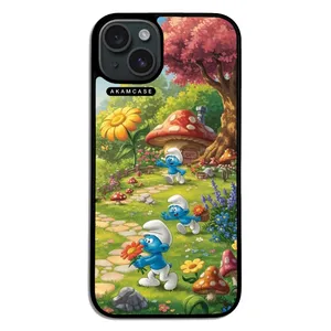 AKAM AMC-WA15PLUS-SMURFS-8 Cover For Apple iPhone 15 Plus