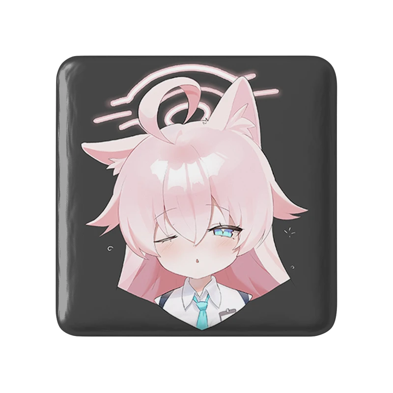 پیکسل خندالو طرح بازی آرشیو آبی (Blue Archive) مدل مربعی کد 34329