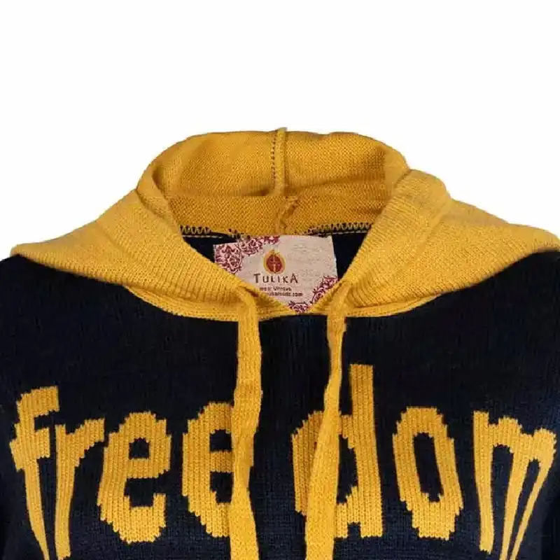 هودی بافت زنانه تولیکا کد 787817 رنگ خردلی