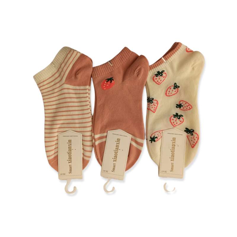 جوراب دخترانه مدل ترکیبی بسته 3 عددی