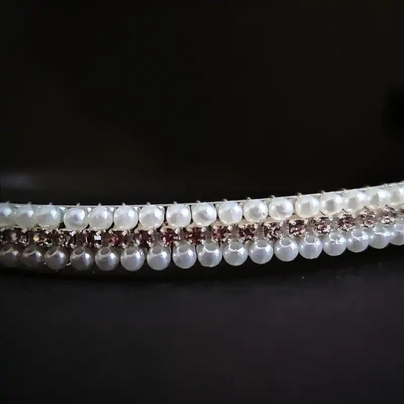 تل مو زنانه مدل مروارید و نگین کد AHT18