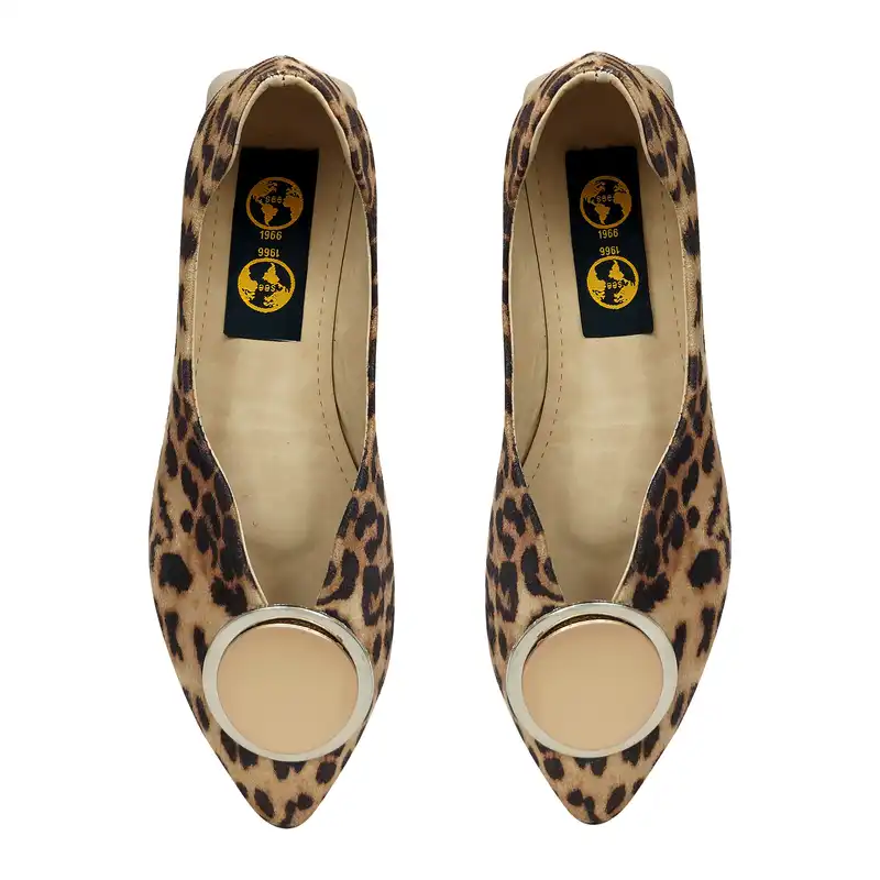 کفش زنانه سیی مدل پلنگی کد 1858