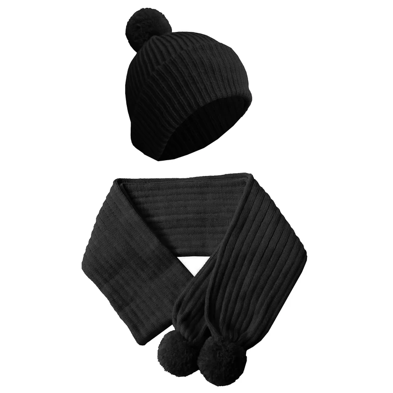 ست کلاه و شال گردن بافتنی زنانه مدل کشباف کد O4