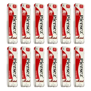 نوک مداد نوکی پییرسز کد PZW0135 مدل متال قطر 0.5 میلی متر بسته 12 عددی